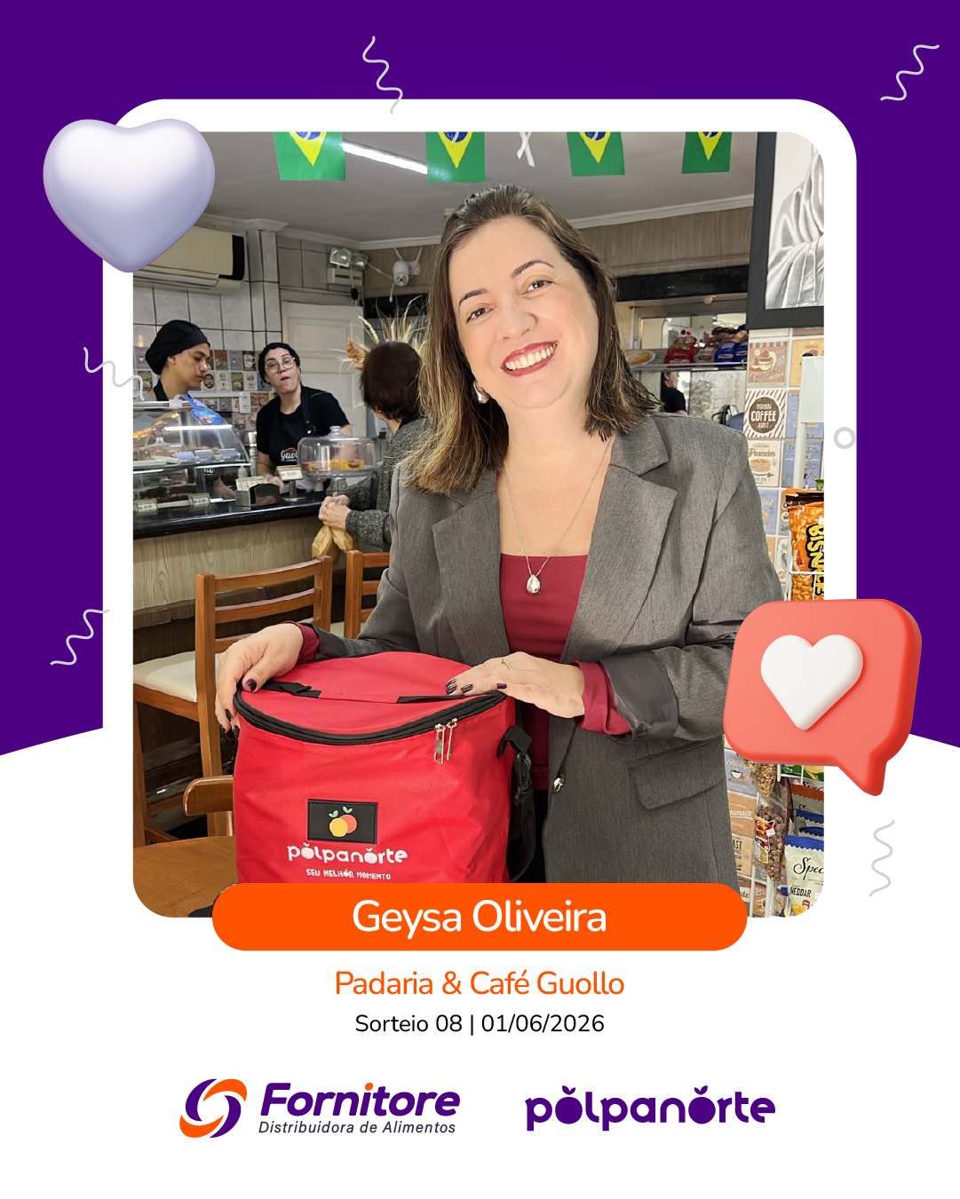 Ganhadora Geysa Oliveira